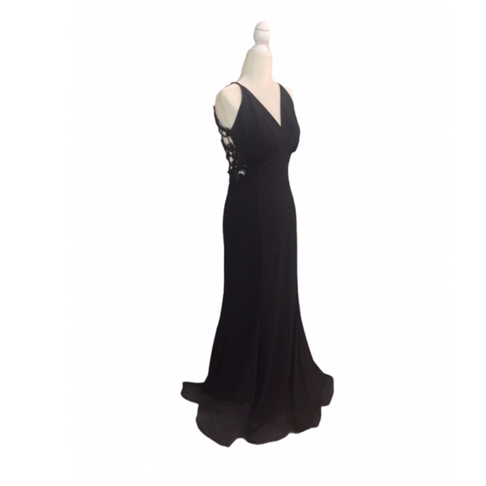 Jessica McClintock Vintage Black Mermaid Gown